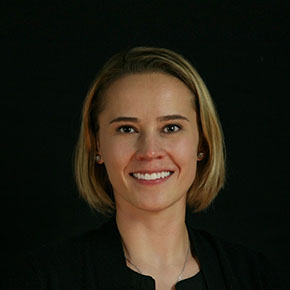 Atlanticus employee Victoria Bostwick smiling- professional headshot